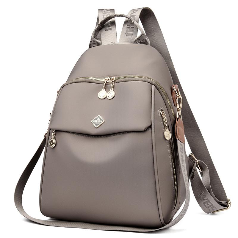 

Водонепроницаемый рюкзак из Оксфорда, женский легкий рюкзак для путешествий, школьный рюкзак для студентов серый