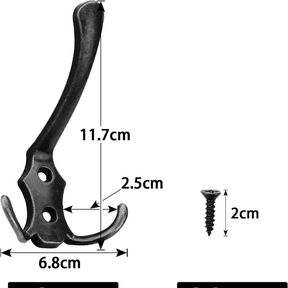 10 Pack Heavy Duty Double Wall Hooks for Maximizing Vertical Storage Space In Entryways Closets Kitchens Bathrooms