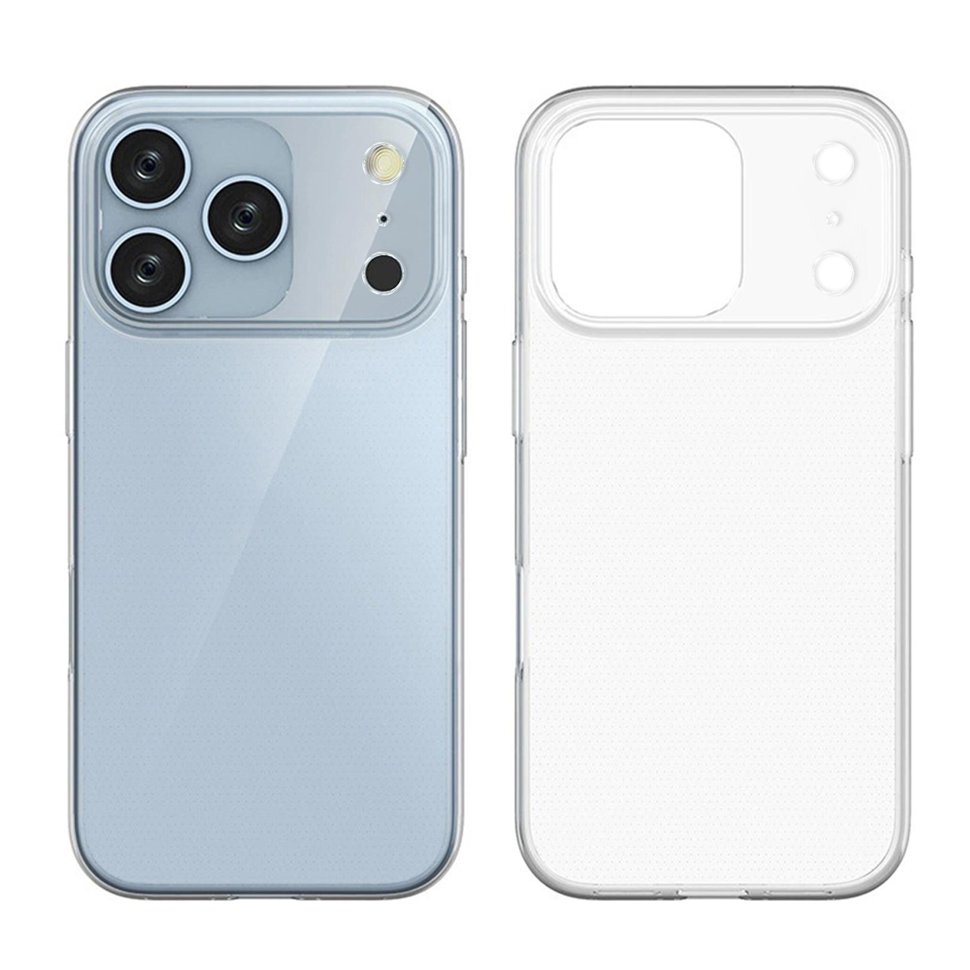 

KALEBOL KLB-TPU009 For iPhone 17 Pro Clear Case 1.5mm Thickened TPU Shockproof Phone Cover A