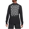 Nike Dri-Fit Letter Logo Print Long Sleeve Crew Neck T-Shirt Men Tops Black DH0714-010