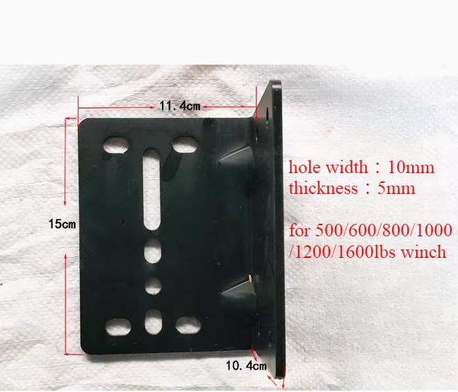 1PC Mounting Winch Bracket universal Winch triangular bracket for winch 500 pounds -1600 pounds Bracket fixing fittings