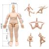 Niannyyhouse DOD Body, 10cm Movable Figure Body, Compatible with Obitsu Doll 11cm, GSC, and 1/12 BJD Doll Heads (Milky White+A)