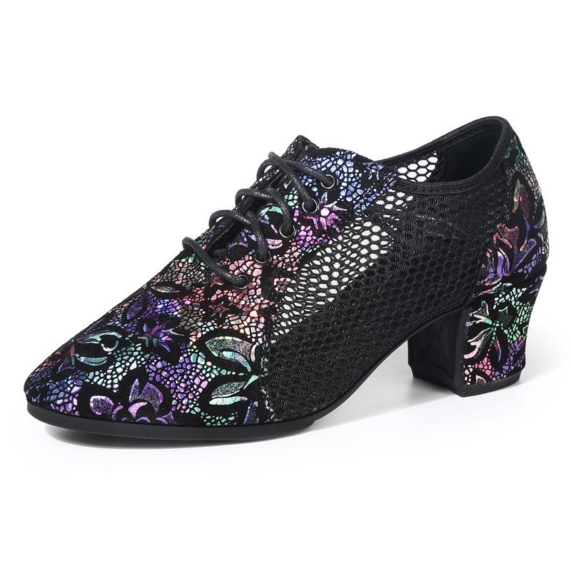 

Туфли для латиноамериканских танцев нового цвета - Средний каблук для бальных, современных и квадратных танцев 38