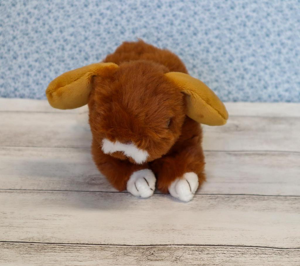 Take Off Maron the Lop-Eared Rabbit Plush Toy, Red Brown