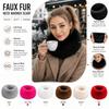 Soft Plush Texture Neck Scarf Solid Neck Wrap New Plush Neck Muffler  Winter Accessory