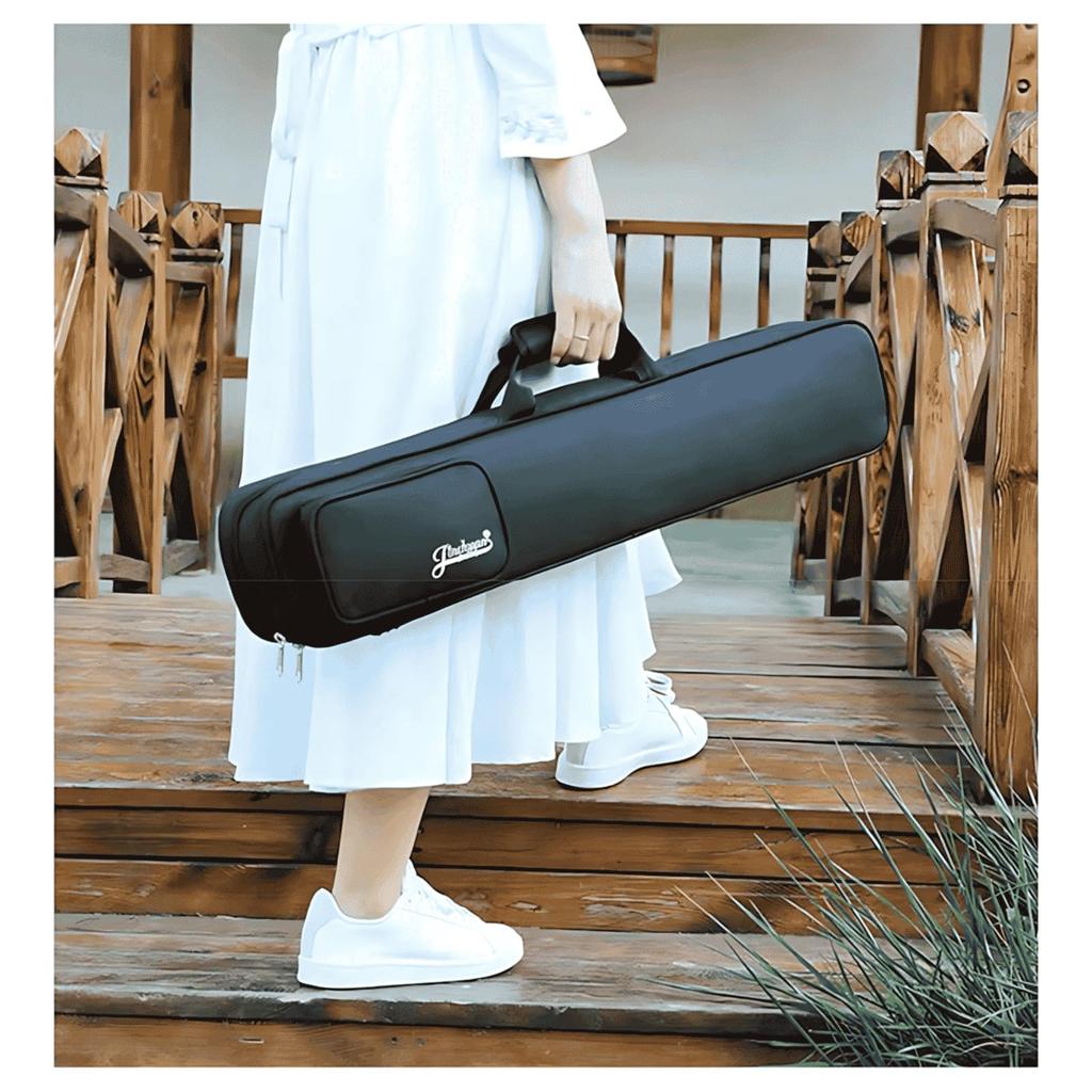MUYIYANG Shinobue Case, Bamboo Flute, Ryuteki, Flute Bag, Soft Case for Flute, Shinobue Bag, Flute Case, Bamboo Flute, 7-Piece Set, Simple Design