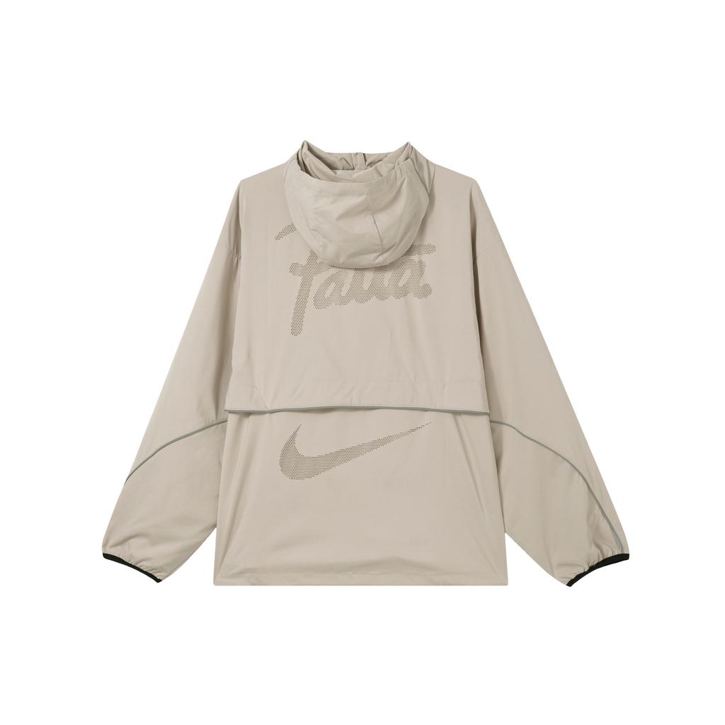 Nike X Patta SS24 Comfortable Fashion Sports Hooded Logo Print Zip-Up Long Sleeve Jacket Unisex Jacket Gray FJ3088-126