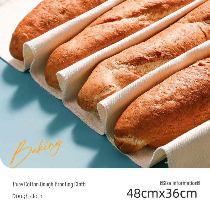 

Baguette Proofing Cloth: Pure Cotton Canvas for European Bread Fermentation