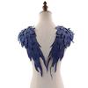 2Pcs/Pair Embroidery Angel Wing Applique Sewing Flower Collar Patch for Wedding Party Gown Bridal Dress Clothes DIY Crafts