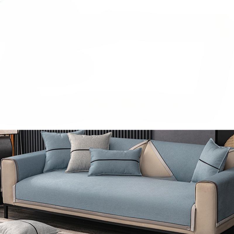Chenille Sofa Cushion Four Seasons Universal Non-Slip Leather Sofa Cover All Wrapped Simple Retro Style Cushion Cover Towel