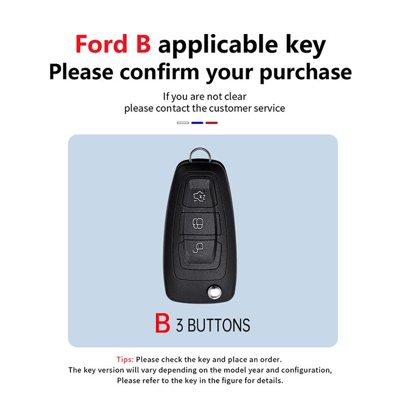 Car Key Case for Ford Focus mk2 mk3 2 3 Kuga Edge Ranger Mondeo s max c max 2008 2009 2010 2011 2012 2013 2014 2015 2016 Covers