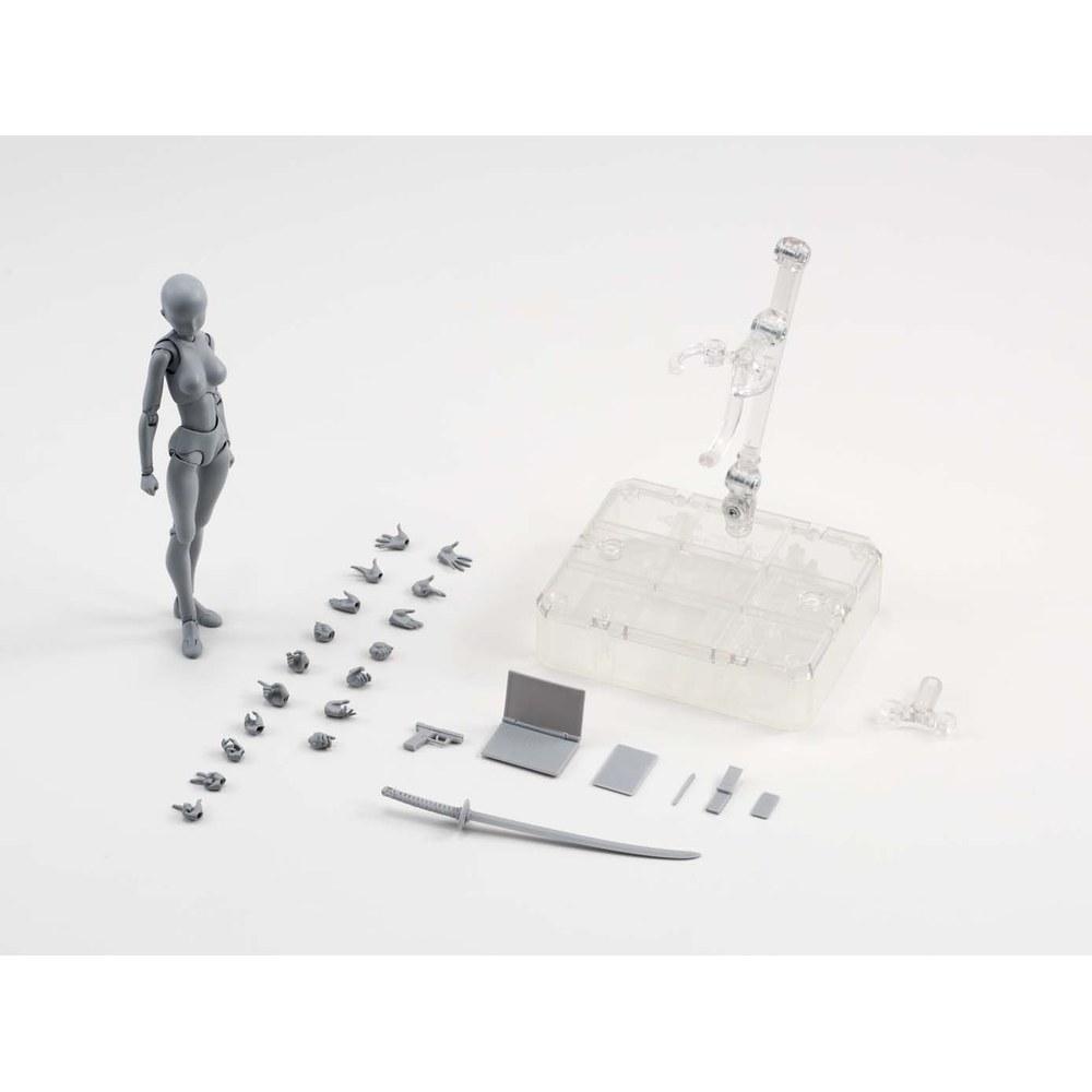 Tamashii Nations S.H. Figurearts Body-chan DX Set Gray Color Ver. Movable Figure 135mm ABS PVC