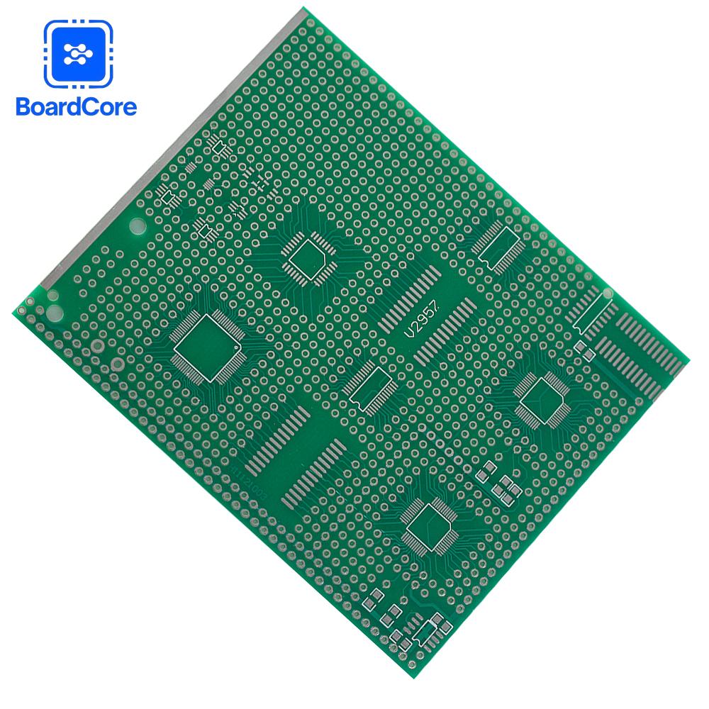 2PCS SMD Universal Board 7x11 9x11cm Single Side PCB Circuit Board Transfer Adapter for IC Resistor Capacitor Triode/Transistor