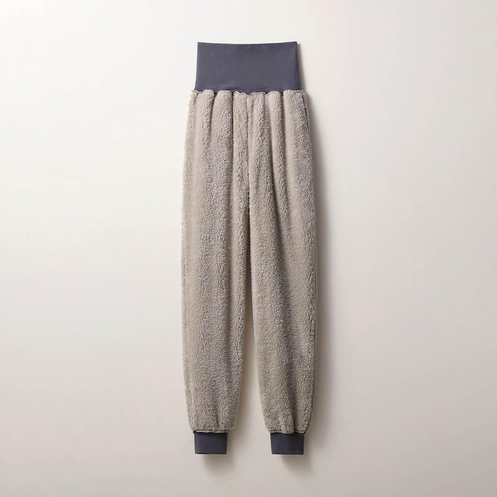 Belle Maison Disney Loose Pants with Fleece Lining and Belly Dogs Size L Women's Warmer, Pajama/Loungewear Bottoms, (Gray),