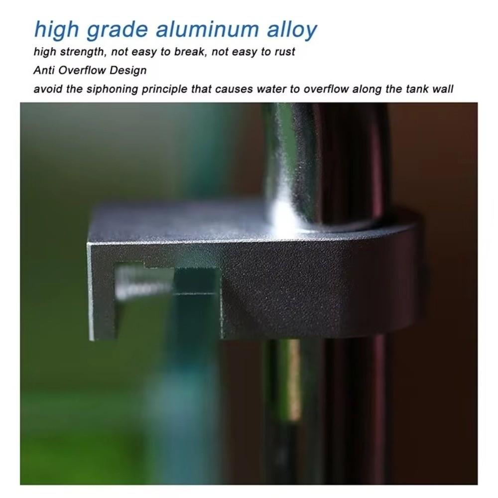 Multifunctional Aquarium Water Tube Holder Aluminum Alloy Water Tube Fixed Clip for 20mm Pipe