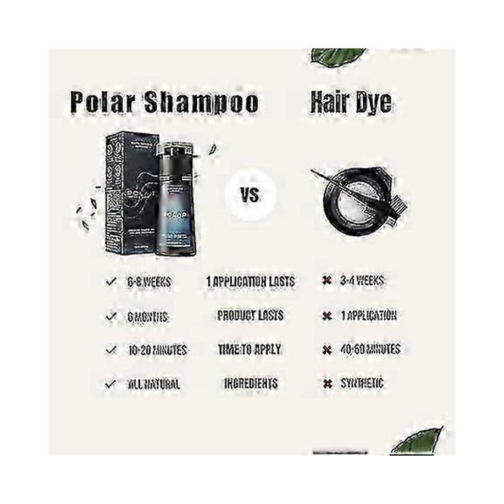 (dark Brown) Polar Hair Care Quick Colour Shampoo