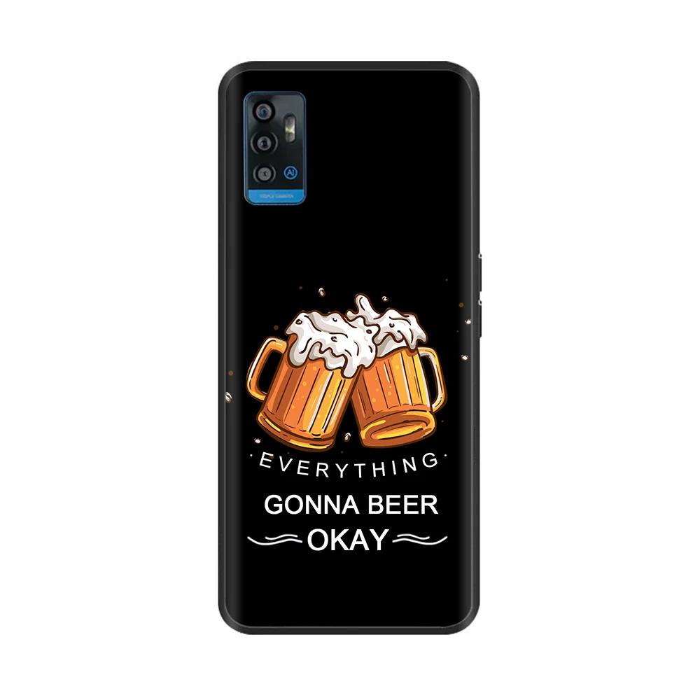 For ZTE Blade A51 Case BladeA71 Stylish Painted Silicone Soft Protector Back Cover For ZTE Blade A71 A7030 BladeA51 Phone Cases