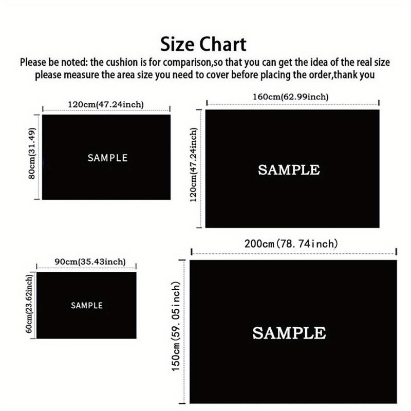 VIKAMA Pink Rabbit Printed Carpet Bedroom Living Room Decoration Carpet Easter Decoration Carpet Home Decoration