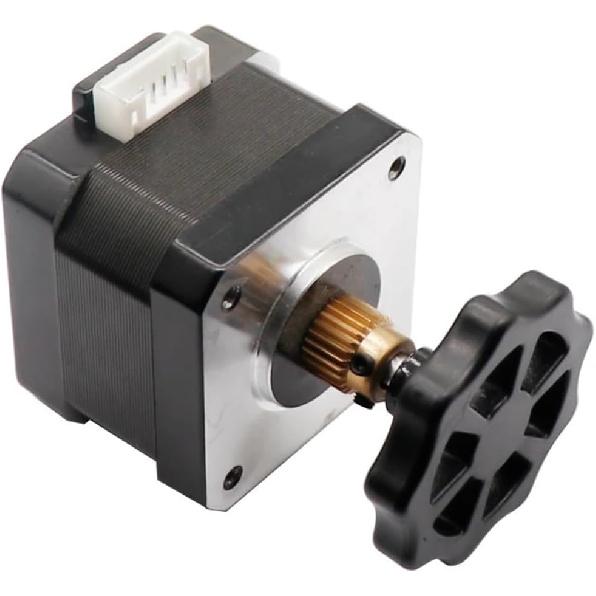 1pc 3D Printer Parts Extruder Knob Hand Screw Nut E Axis Nema 17 Stepper Motor Metal Handwheel Compatible with 3D Printer Ender 3 V2 CR-10