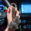 New Diamond Bulldog Puppy Keychain: Cute & Exquisite Charm for Keys or Bags
