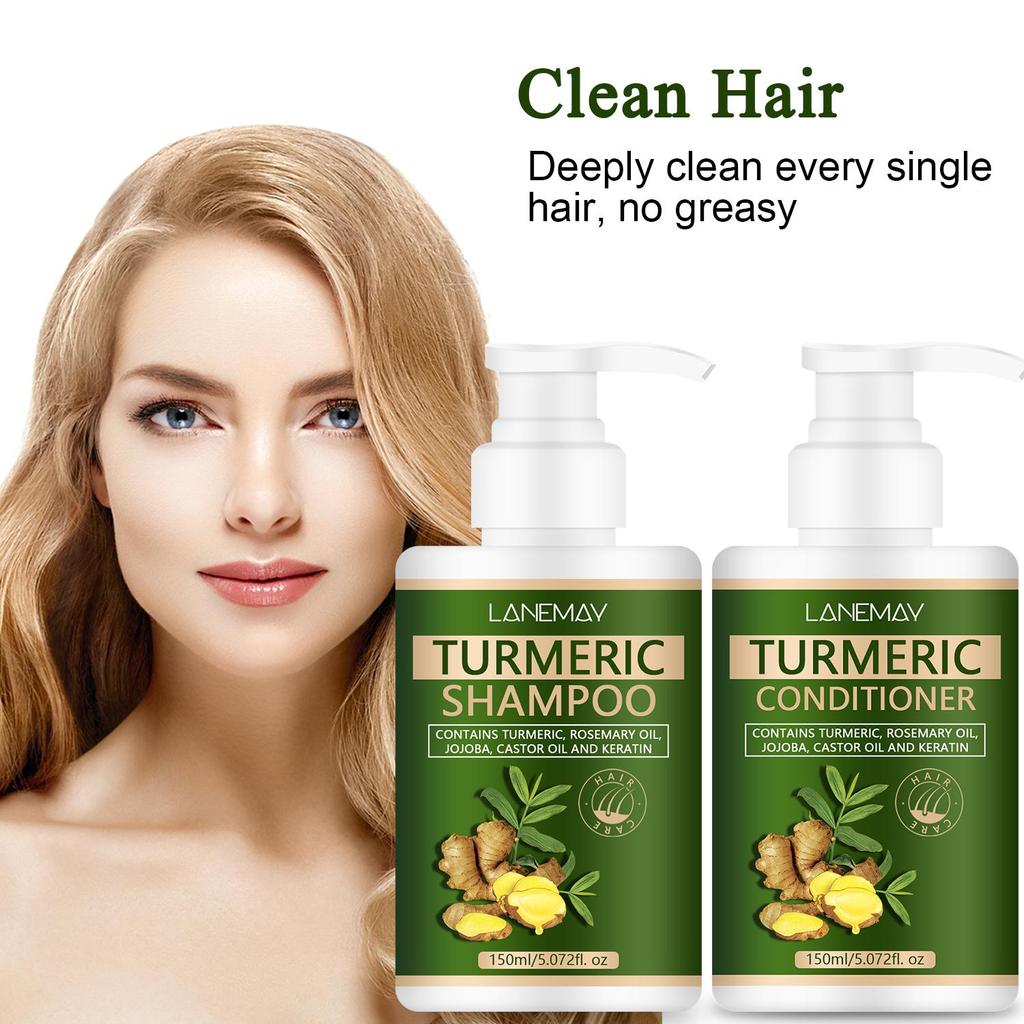 Ginger Extract Thickening Shampoo and Conditioner for Hair - Cleansing and Nourishing the Hair and Scalp, Strengthen Hair Roots