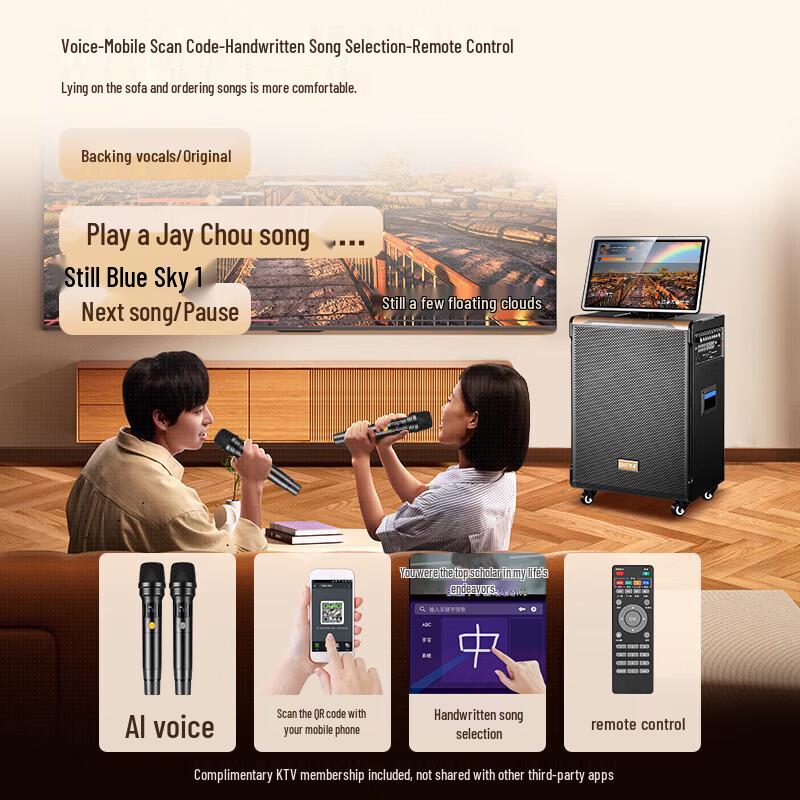SAST SA-258PLUS Portable Home Karaoke KTV System CN Plug (adapter Included)