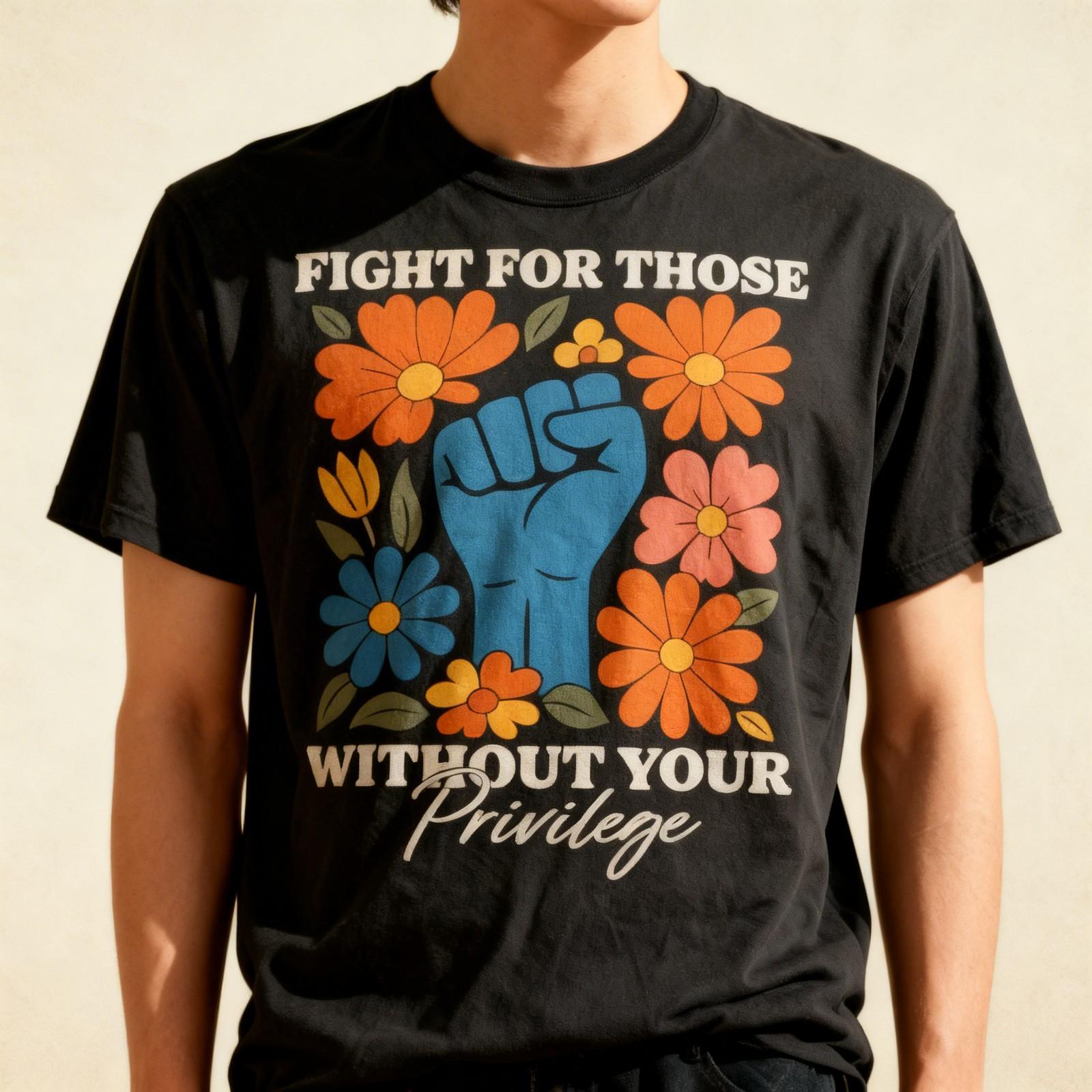 Fight For Those Without Your Privilege Unisex T-Shirt M