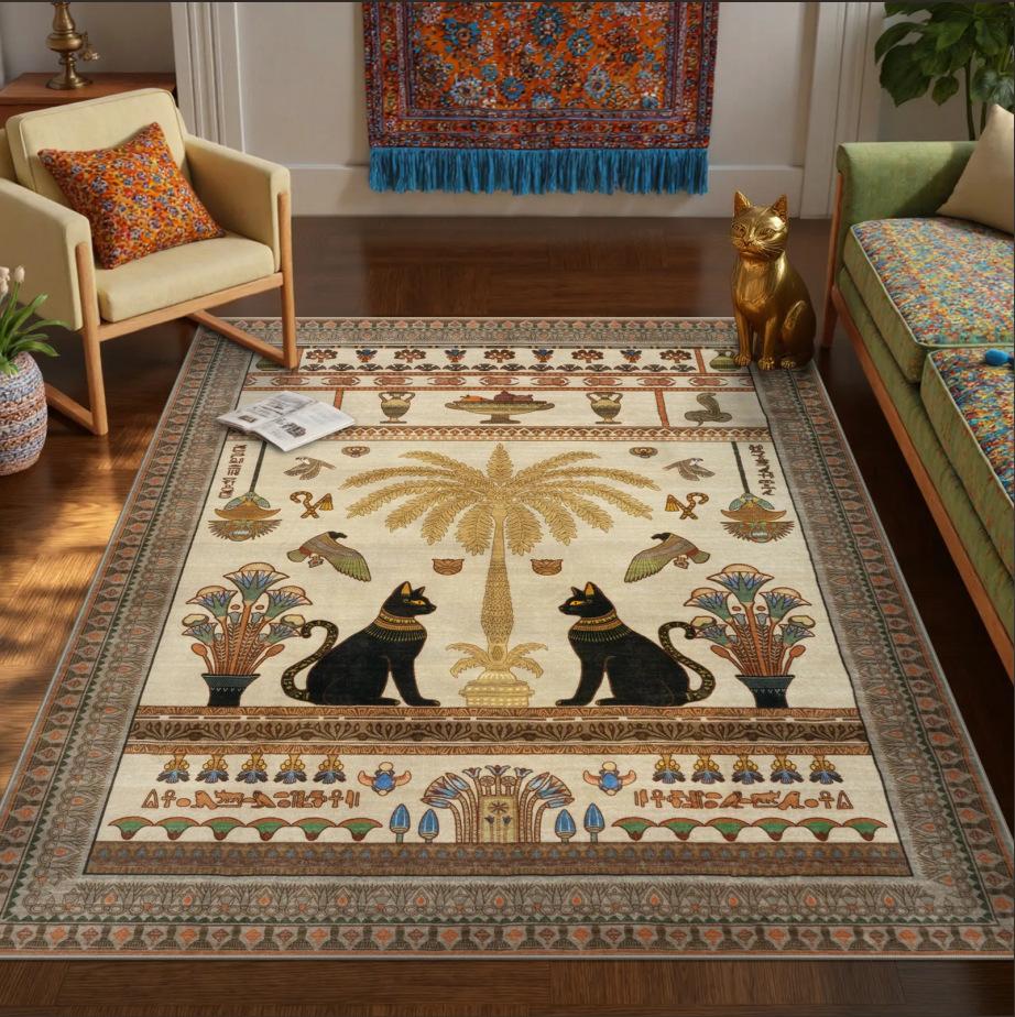 Modern Carpet for Living Room Large Size Tiger Pattern Cute Room Decor Cartoon Rug Soft Non-slip Mat for Bedroom Rugs