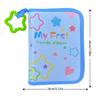 Interactive Toddler Photo Album Baby First Year Family Pictures Book with Chewable Rings and Shatters Resistant Mirror