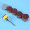 A84E-300Pcs 25Mm 1 Inch Sander Disc Sanding Disk 100-3000 Grit Paper With 1Inch Abrasive Polish Pad Plate + 1/8 Inch Shank