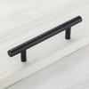 Sleek Black Stainless Steel T Bar Handles For Stylish Kitchen Cabinet Drawer Knobs