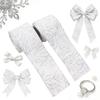 Decorative Christmas Wrapping Ribbon Fabric Trim Bow Decorative Webbing  Hair Bows