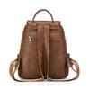 Umwandelbarer Klappen-Rucksack-Tasche mit Seitentaschen, lässiger Faux-Leder-Tagesrucksack für Damen, für den täglichen Gebrauch