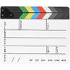 Professional Movie Directors Clapboard, Photography Studio Video TV Acrylic Clapper Board Dry Erase Film Slate Cut Action Scene Clapper with Color