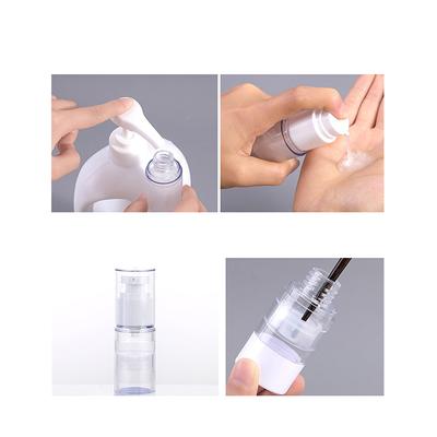 15Ml-100Ml Airless Lotion Cream Pump Bottle Refillable Clear Travel Containers