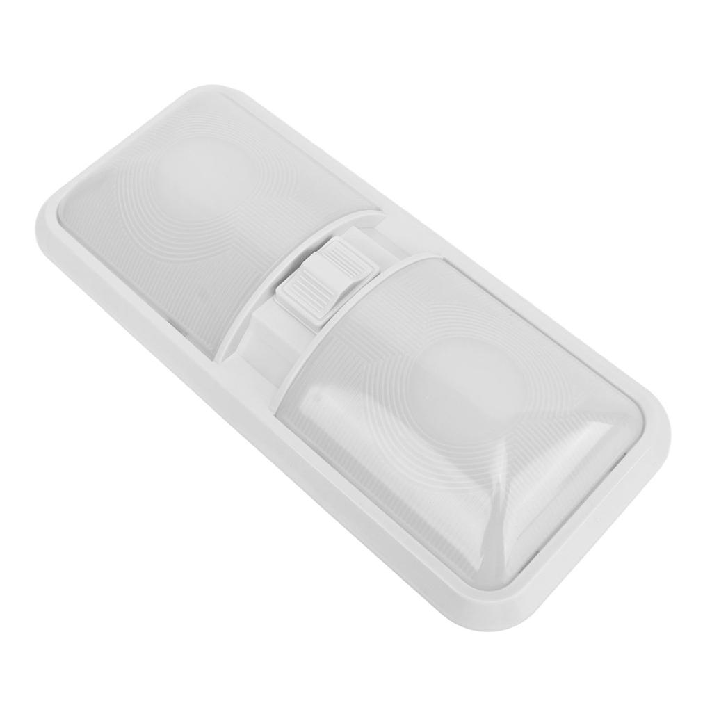 LED Innenleselampe 12 Volt LED-Licht Doppelschalter Decke Doppelte Kuppel Ovale Linse für Wohnmobil