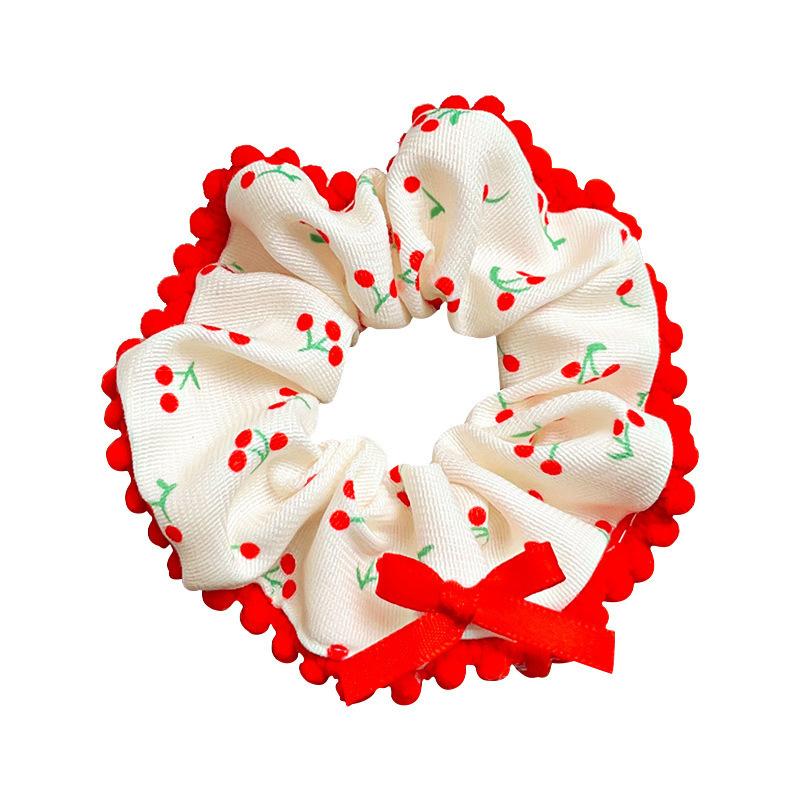 Girls Sweet Dot Bow Hair Band Accessories Fashion Large Hair Tie Rope Headband Elastic Scrunchies For Women Ponytail Hair Accessories