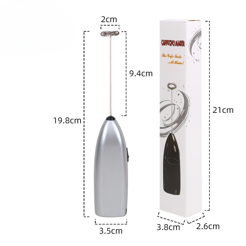 Stainless Steel Egg Beater Handheld Electric Milk Beater Milk and Coffee Blender Mini Milk Foam Machine