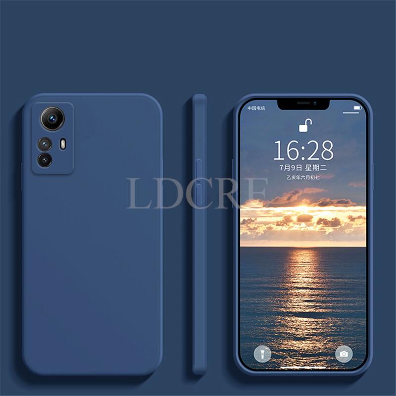 

Для Xiaomi Redmi Note 12S Чехол Жидкий Силиконовый Чехол Redmi Note 12S Чехол TPU Fundas Защитный Чехол Redmi Note 12S Чехол Redmi Note 12S синий