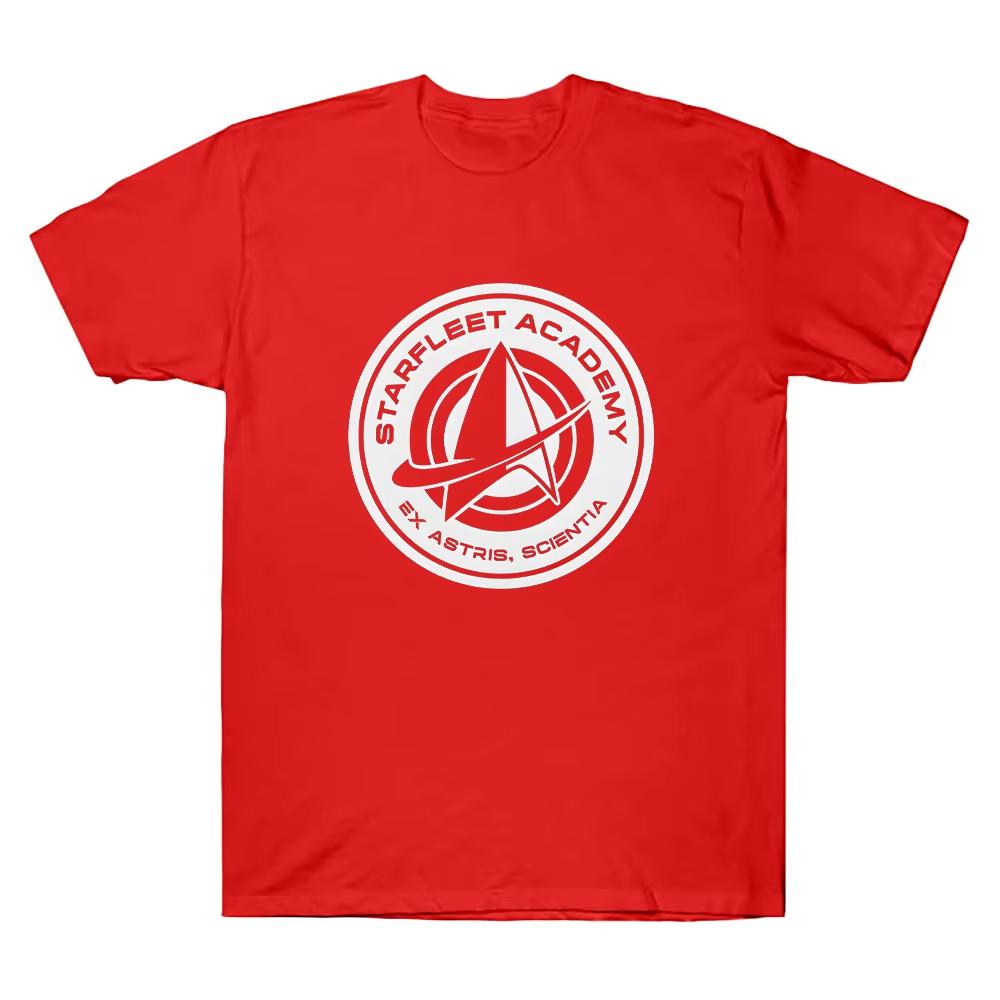 

Star Trek Starfleet Academy Logo Adult TShirt Cotton Funny T Shirts Round Neck Short Sleeve Tee Women Unisex Comfort Loose Clothes XL