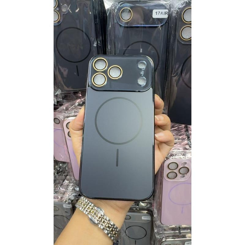 

Electroplating AG Matte Fine Ring Magnetic Suction Suitable for IPhone 17 Mobile Phone Case Apple 16 Advanced Lens Film 15 iPhone12promax