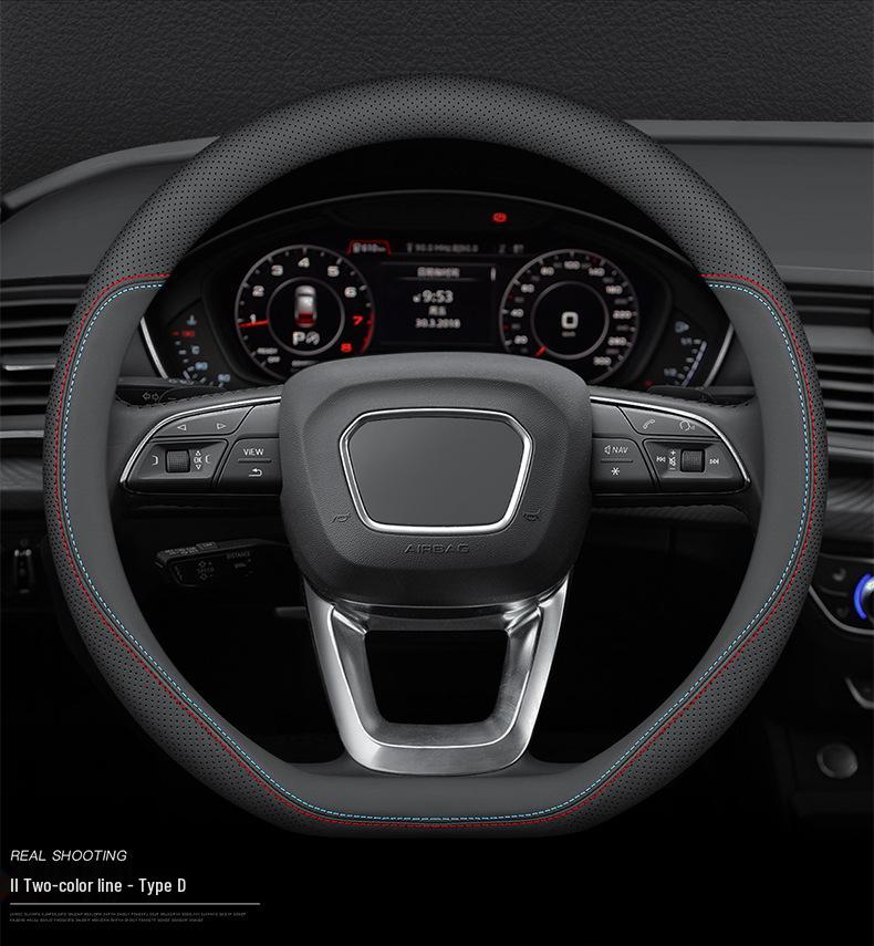 Ford Escape 2020-2024 Steering Wheel Cover, All-Season, No-Sew, Anti-Slip, Sweat-Absorbent