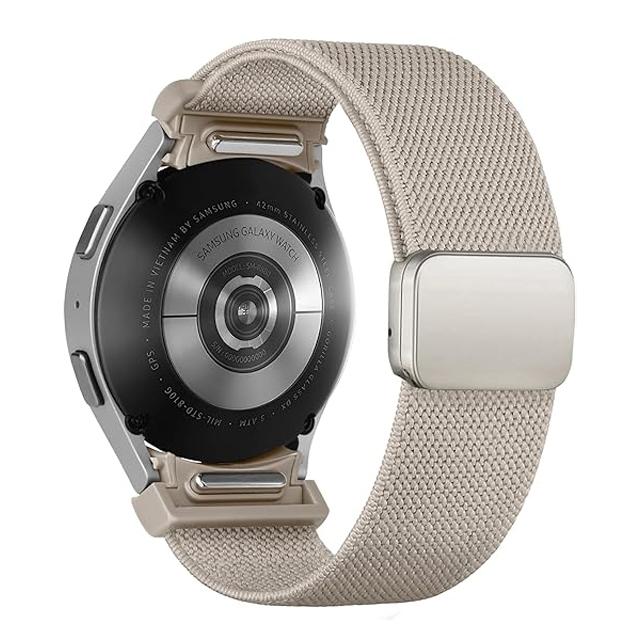 Band For Samsung Galaxy Watch 7/6/5/4/classic/Pro 44mm 40mm No Gaps Magnetic Stretchy sport correa bracelet Galaxy watch 7 Strap