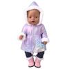 Long Coat Winter Doll Clothes For 18 Inch Girl Dolls Soft Plush Outfit Set Simple Wear Design