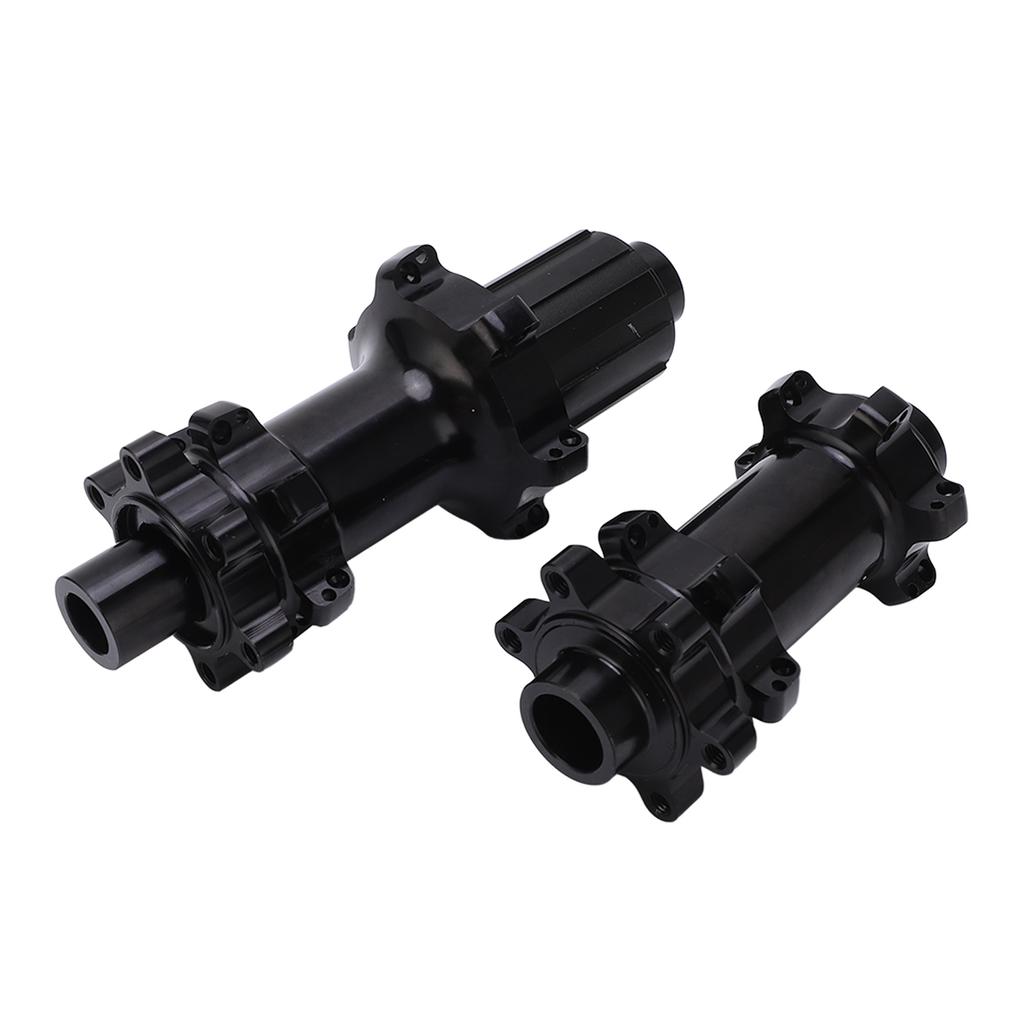 Mountain Bike Hub 24 Hole Brake Wheel Hub Folding Bike Barrel Shaft Aluminum Alloy Straight Pull for 6 Bolts Disc Brake