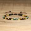 2x4mm Dainty Imperial Jasper Bracelet for Women Handwoven Adjustable Healing Stone Jewelry Alloy Main Material for Anniversary