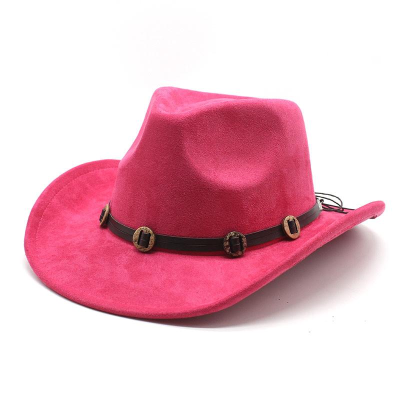 Western Cowboy Hat With Large Brim For Outdoor Sun Protection And Photography