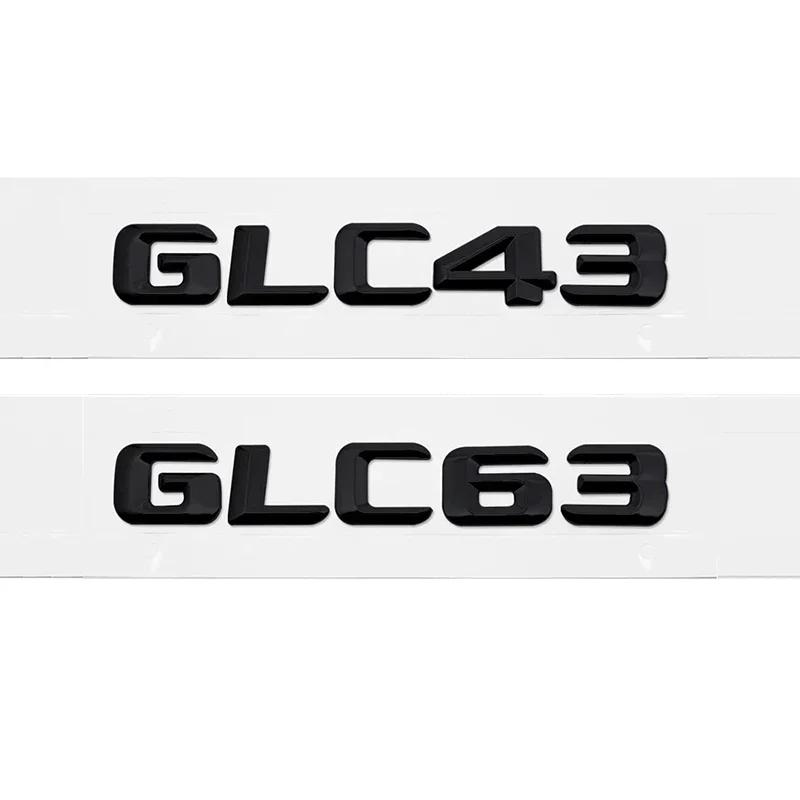 3D Car Rear Badge Tail Box Number Letter Decal for Mercedes Benz GLC43 GLC63 GLC200 GLC260 GLC300 Styling Accessories