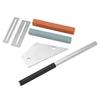 Guitar Tools Metal Hex File Silver Spacers 2 Holes Triangular Rule Grinding Stone Luthier Tool Repair Kit