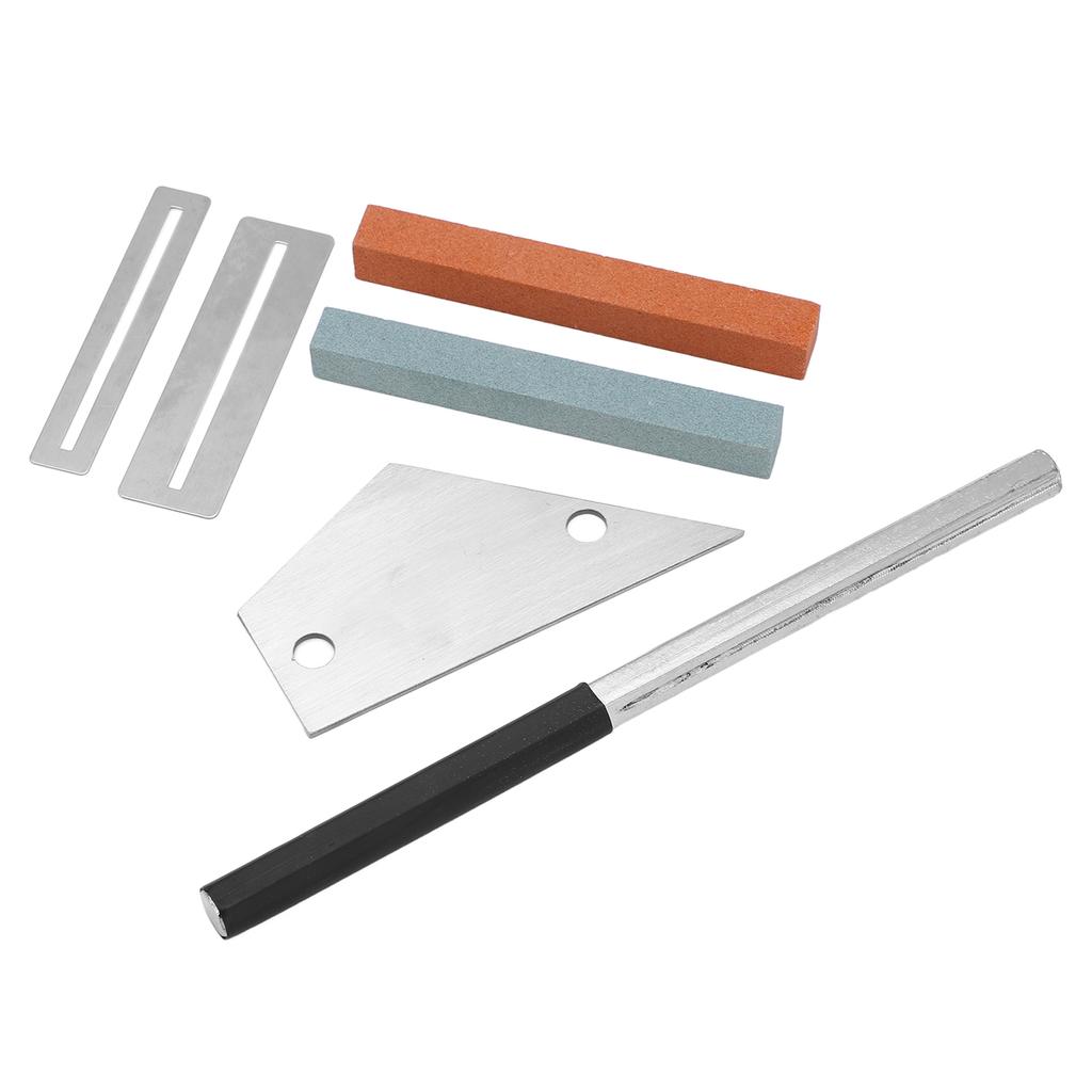 Guitar Tools Metal Hex File Silver Spacers 2 Holes Triangular Rule Grinding Stone Luthier Tool Repair Kit